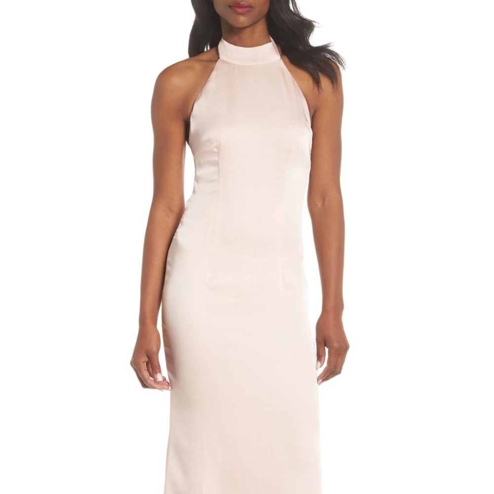 Jarlo Tenny Halter Column Gown NEW